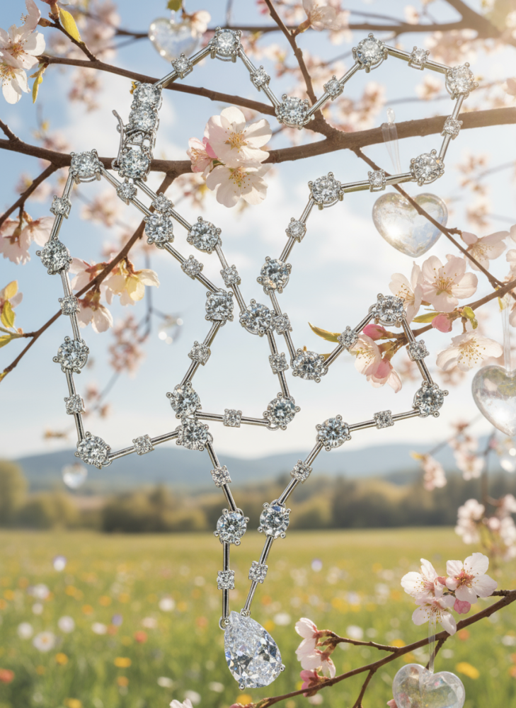 قلادة فضي متدلي – فخامة لافتة وأناقة حالمة