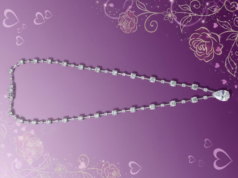 قلادة فضي متدلي – فخامة لافتة وأناقة حالمة