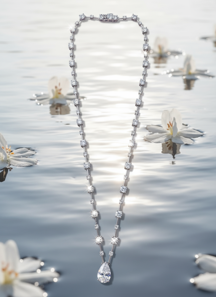 قلادة فضي متدلي – فخامة لافتة وأناقة حالمة