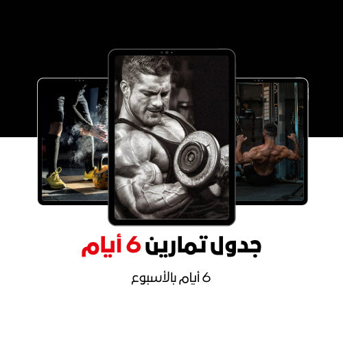 جدول تمارين 6 أيام