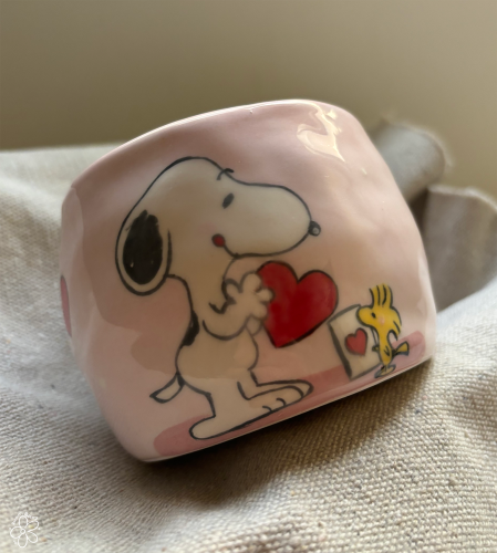كوب Heart Snoopy
