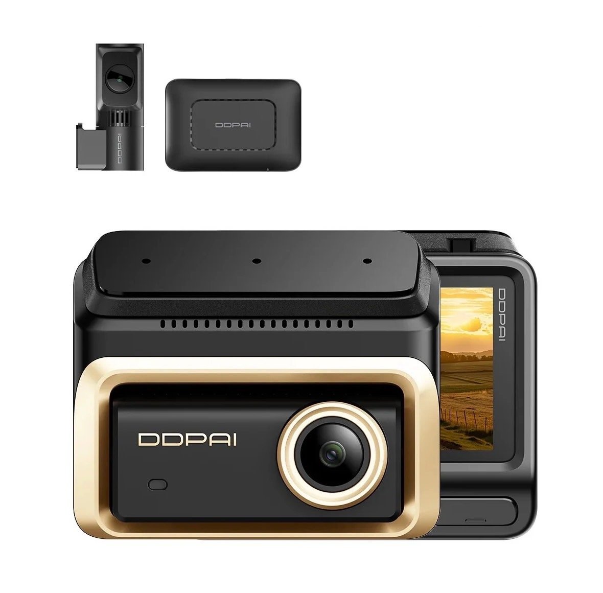 داش كام DDPAI Z90 Master GPS كاميرا امامية 4K خلفية 4K يدعم 4G