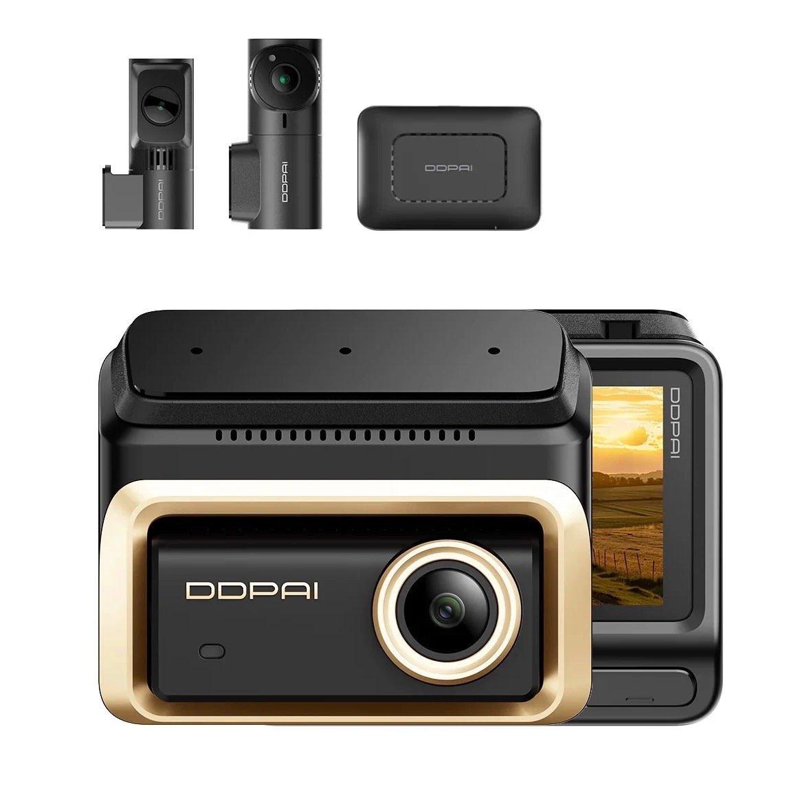 داش كام DDPAI Z90 Master GPS كاميرا امامية 4K خلفية 4K يدعم 4G