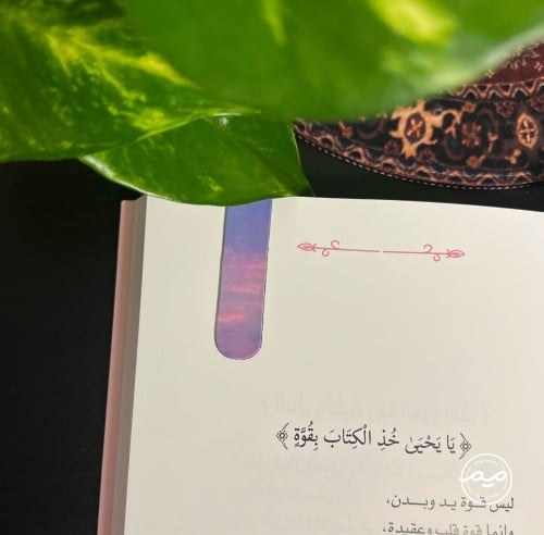 فاصل كتاب مغناطيسي وردي