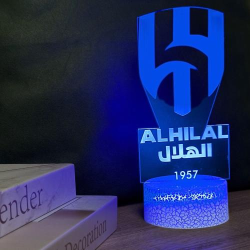 متجر 2UP اضاءة نادي الهلال السعودي 3D ثلاثية الأبع...