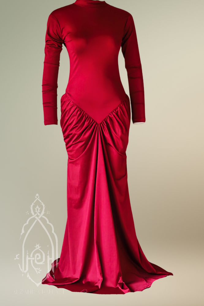 FR-514 فستان سهرة احمر
