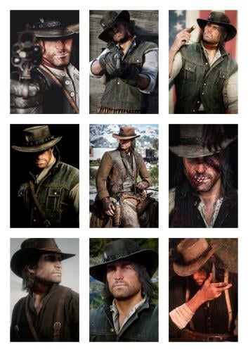 9 فوتوكاردز جون ريد ديد / John Marston Photocards