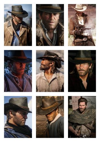 9 فوتوكاردز آرثر ريد ديد / Arthur Morgan Photocard...