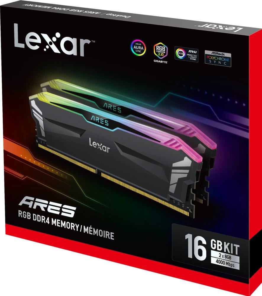 رامات ليكسار- ذاكرة عشوائية  RAM DDR4 RGB من اريس 16GB (8GB×2)