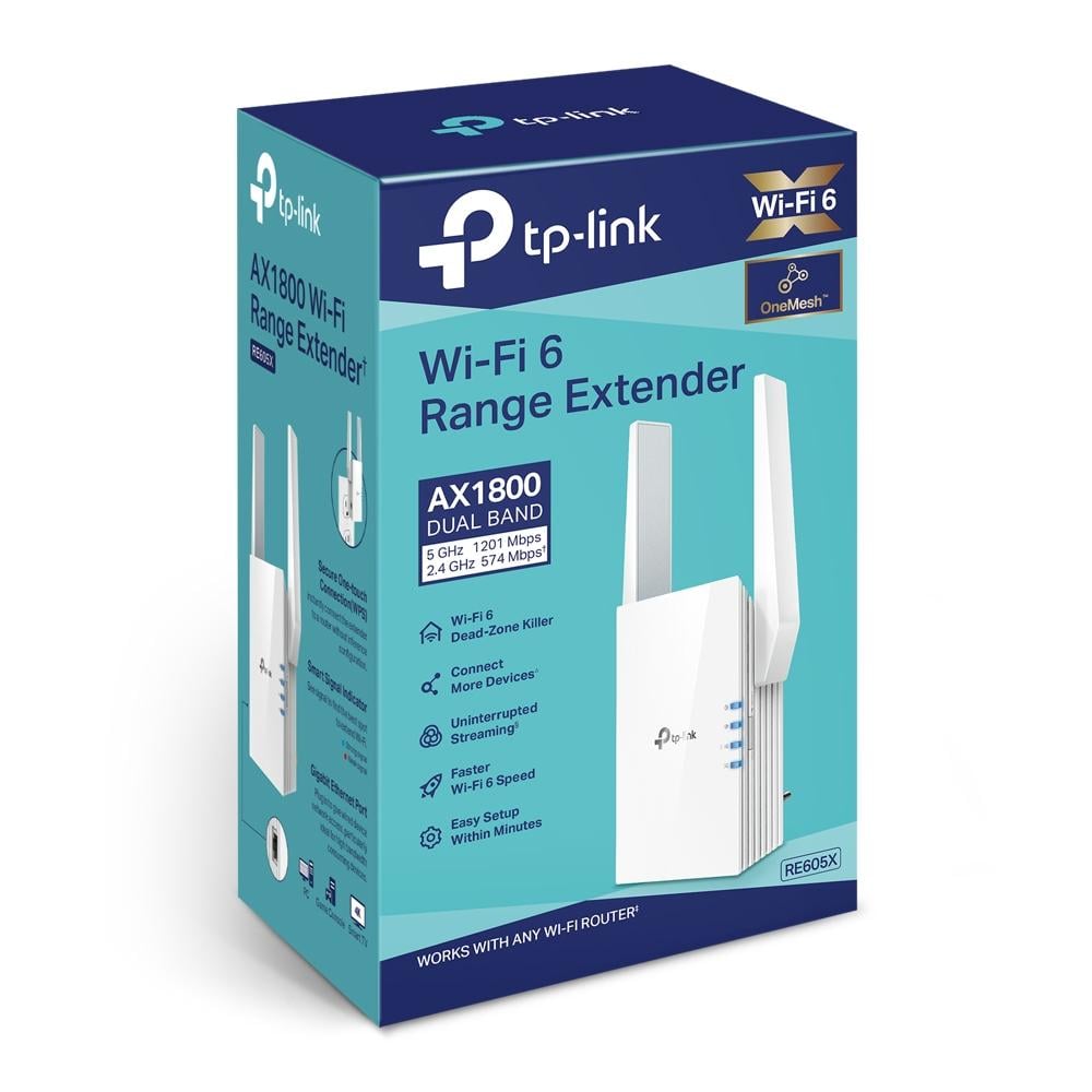 TP-Link - مقوي شبكة AX1800 مع لاقطين