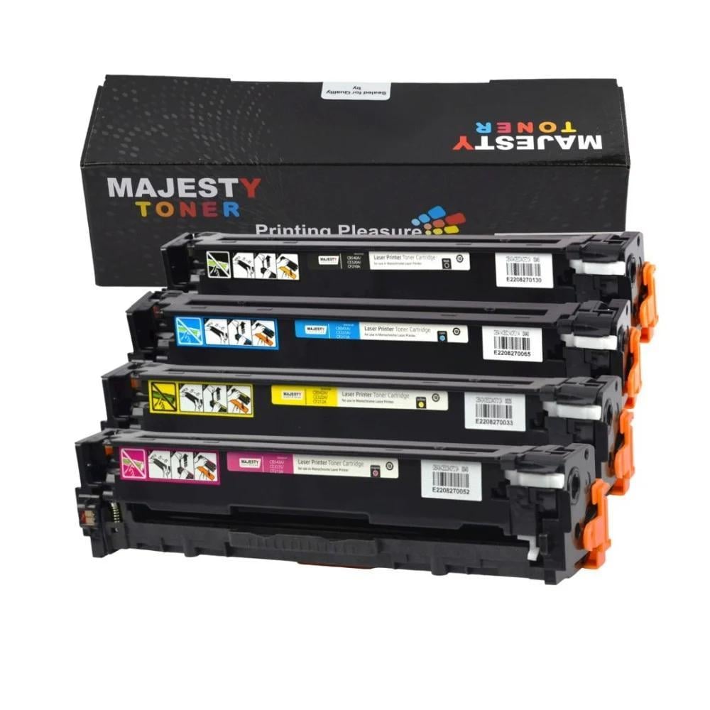 مجموعة خراطيش حبر ماجيستي متعددة الألوان CF210A/CF211A/CF212A/CF213A لطابعات HP Color LaserJet Pro 200