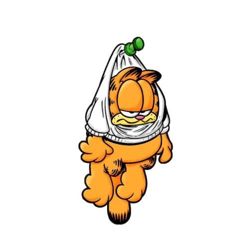 مغناطيس ثلاجة -Garfield Hanged