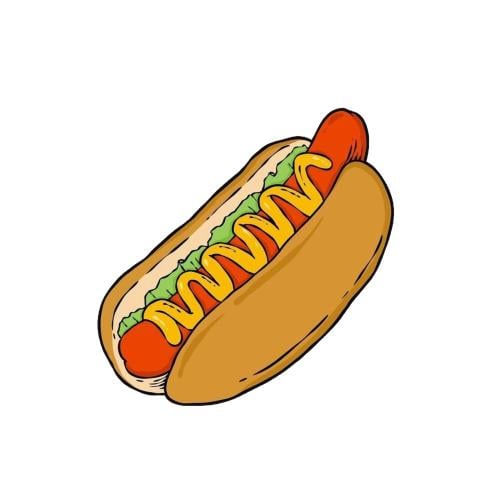 مغناطيس ثلاجة - Hot-dog