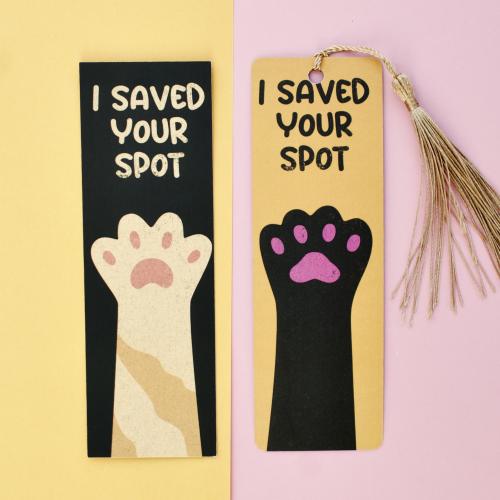 فاصل قدم قط | Cat Paw bookmark