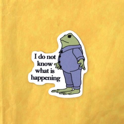 ستيكر الضفدع التائه | Lost Frog Sticker