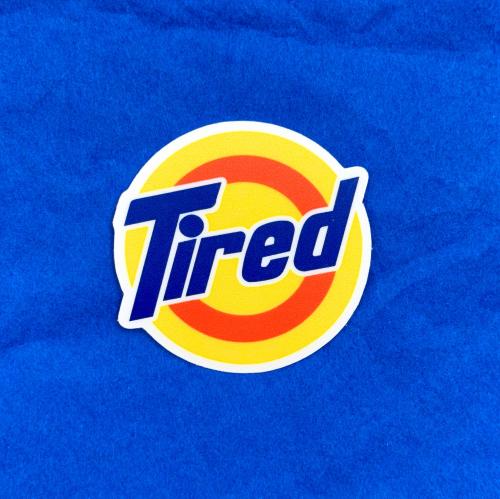 ستيكر تايرد | Tired sticker