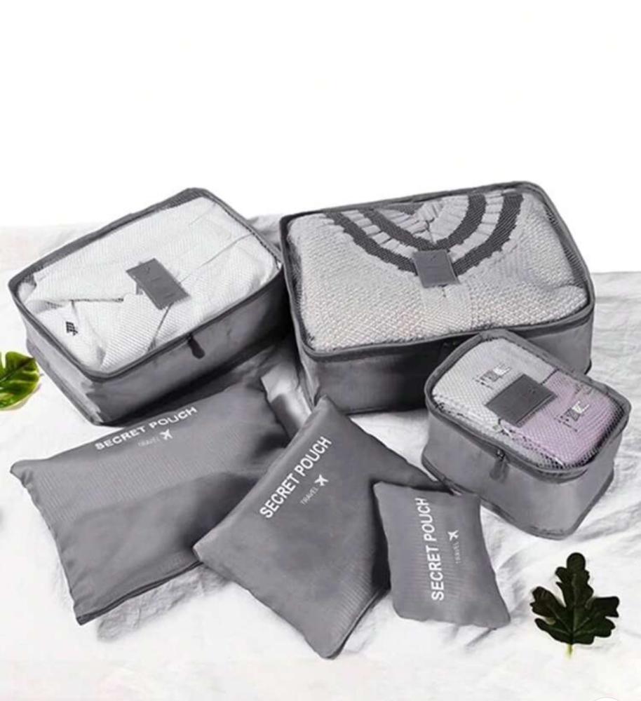 مجموعة حقائب تخزين للسفر مكونه من ٦ قطع