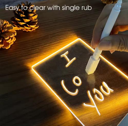 شفافة مضيئة LED أضواء ليلية USB مضيئة الاكريليك ضو...