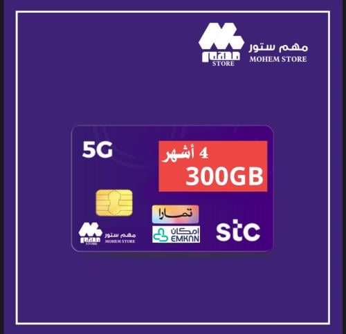 انترنت 300 جيجا 4 اشهر من STC