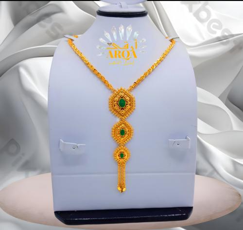 عقد ناعم تصميم مميز مطلي ذهب عيار 21