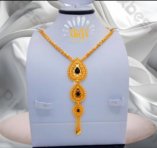 عقد ناعم تصميم مميز مطلي ذهب عيار 21