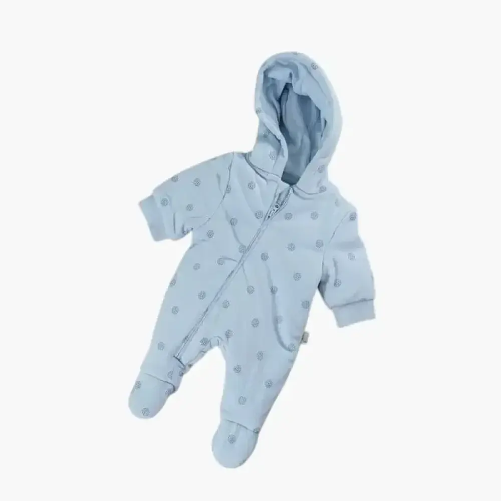 افرول اطفال رومبر قطن بغطاء رأس - عدة الوان