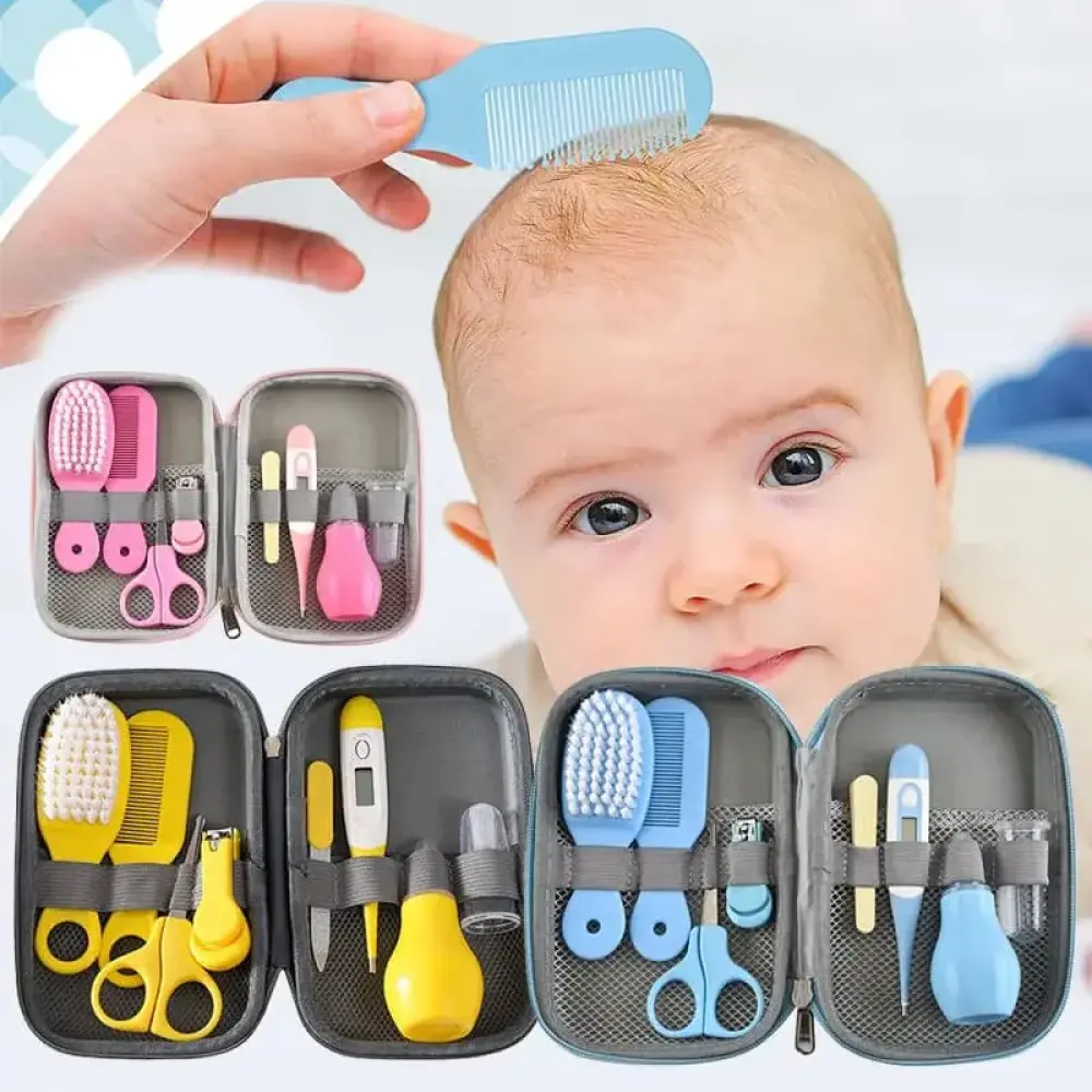 طقم العناية بأظافر الطفل - مجموعة 8 في 1 مع حافظة