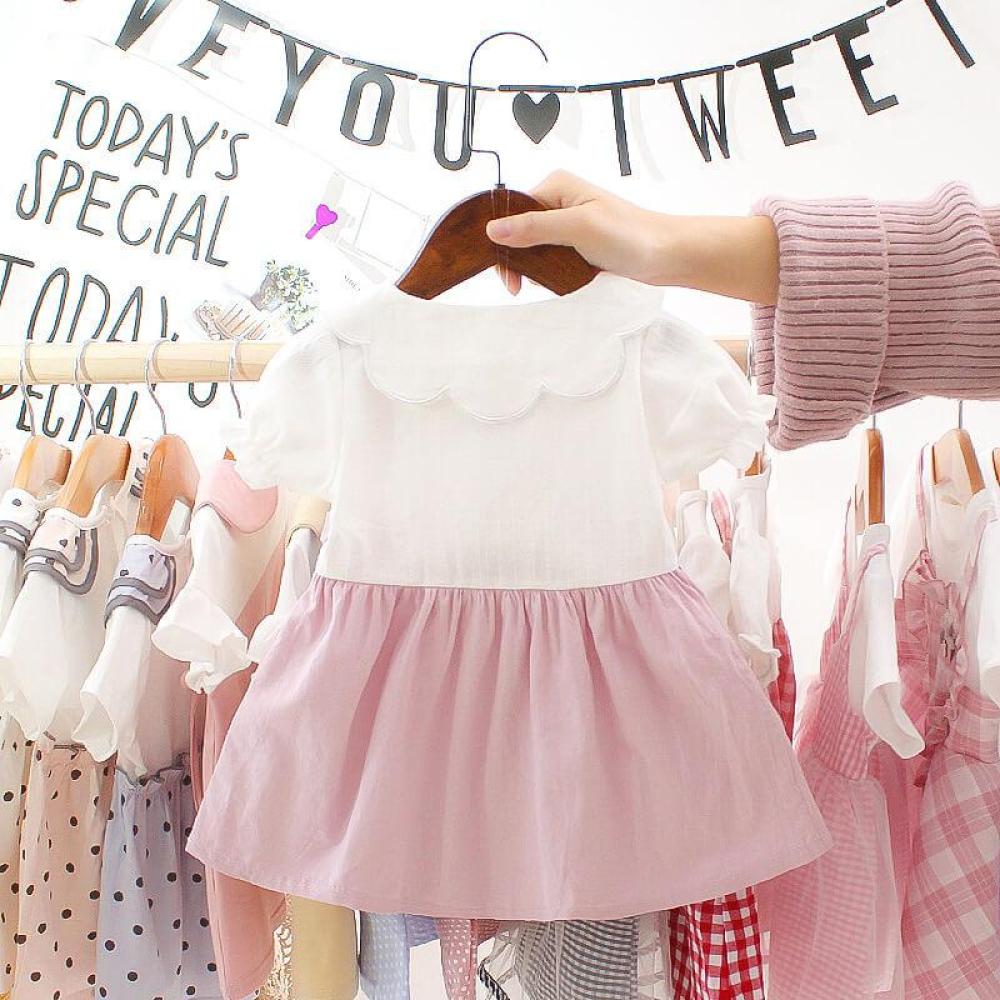 فستان بناتي أطفال بتل  ناعم وخفيف (6 أشهر – سنة ونص)