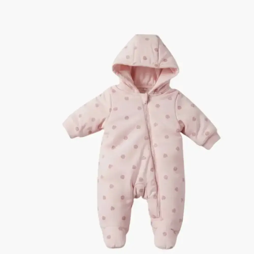 افرول اطفال رومبر قطن بغطاء رأس - عدة الوان