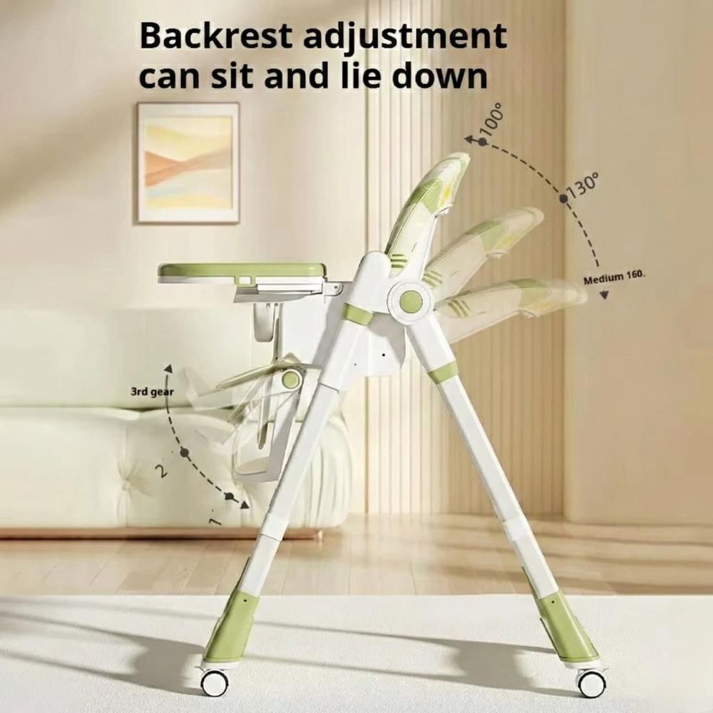 كرسي طعام أطفال قابل للطي - لونين