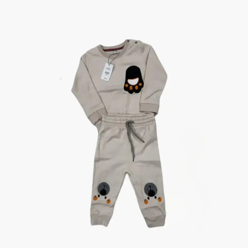 طقم أطفال قطعتين برسمة لطيفه - متعدد الالوان