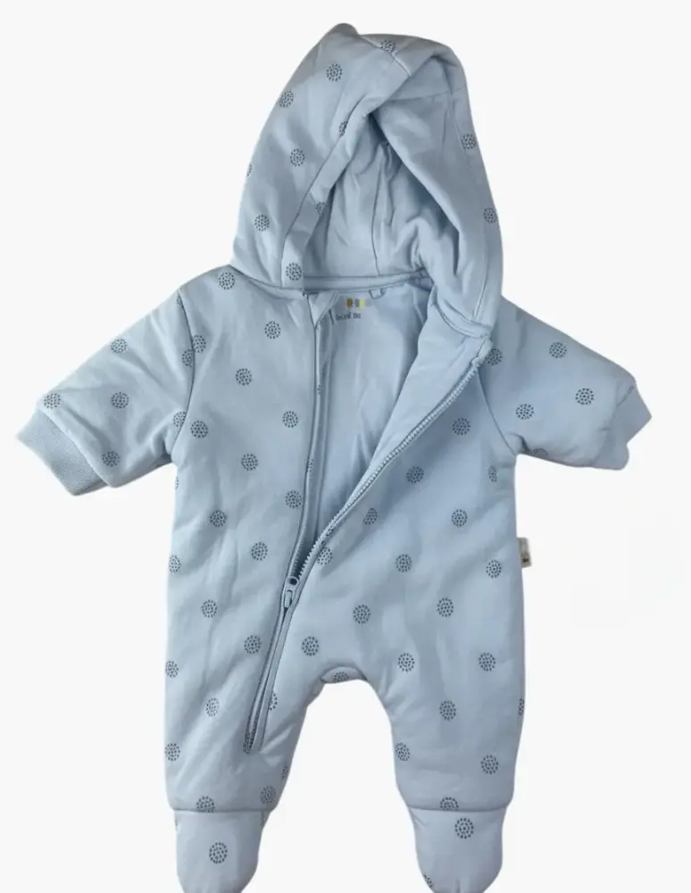 افرول اطفال رومبر قطن بغطاء رأس - عدة الوان