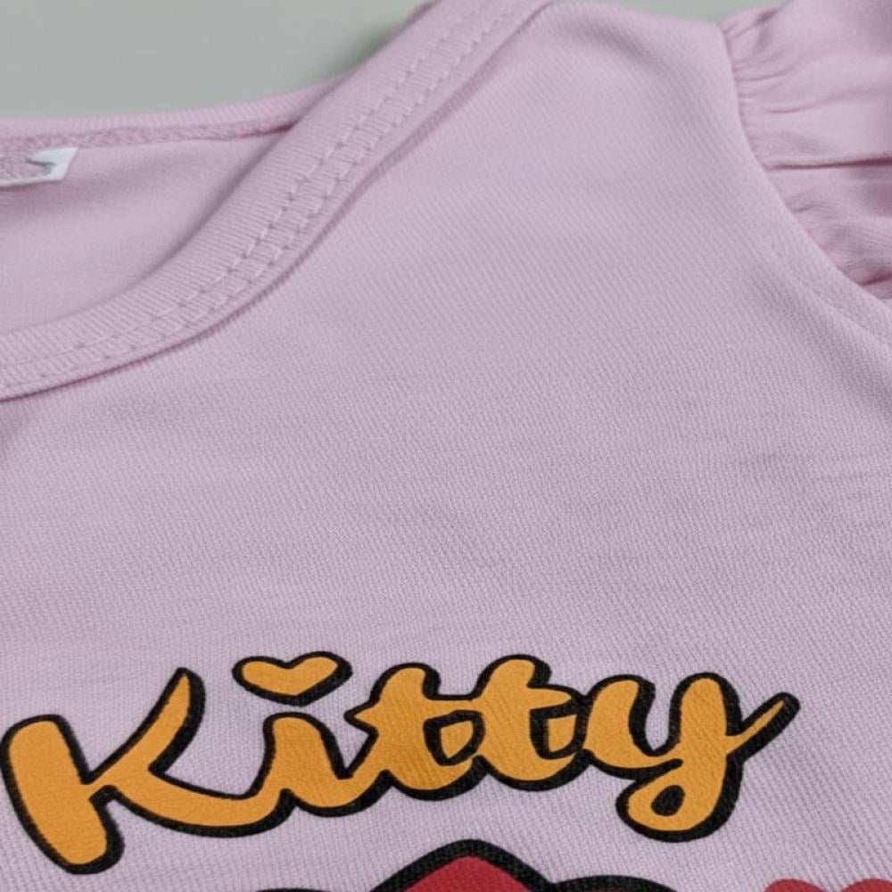 طقم اطفال قطعتين تي شيرت وشورت - عدة الوان