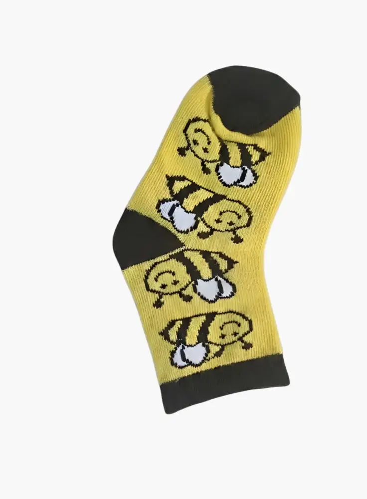 طقم جوارب أطفال (1–3 سنوات) برسومات ملونة  6 قطع