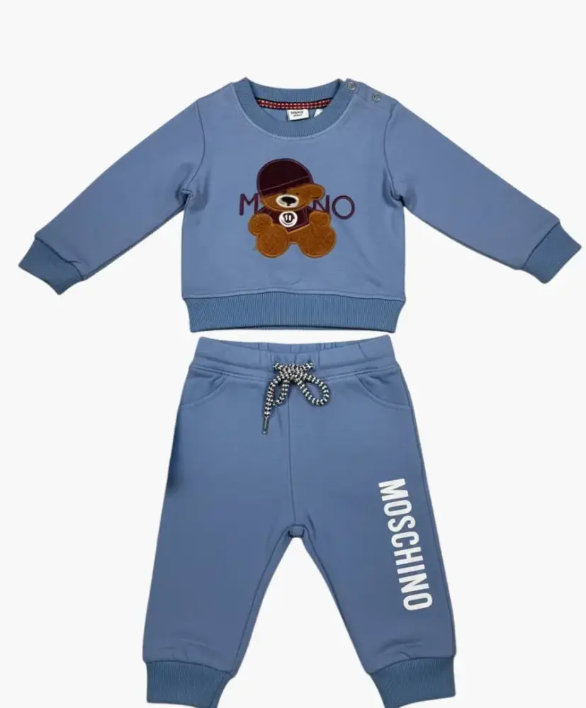 طقم أطفال قطعتين برسمة الدب - متعدد الالوان