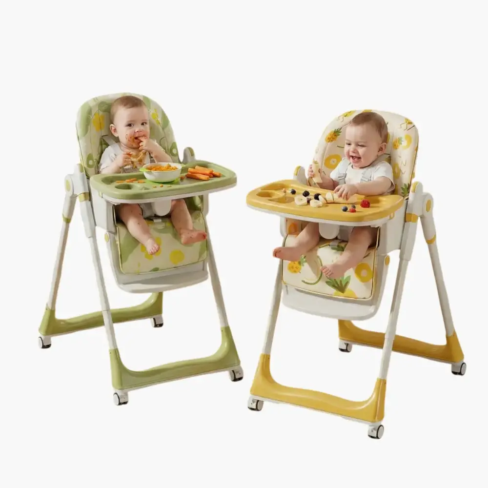 كرسي طعام أطفال قابل للطي - لونين