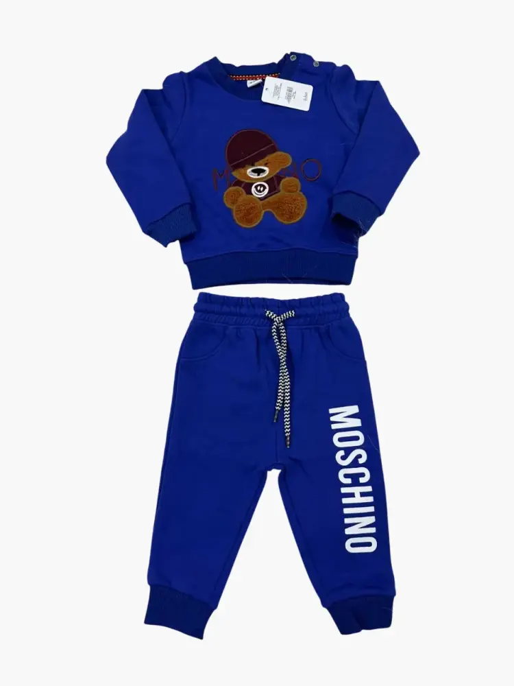 طقم أطفال قطعتين برسمة الدب - متعدد الالوان