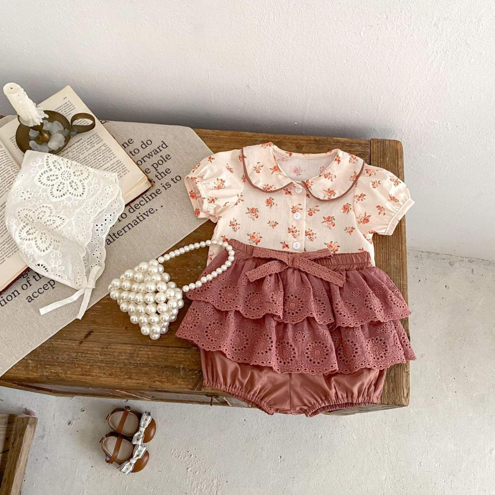 لبس اطفال قطعتين بناتي صيفي