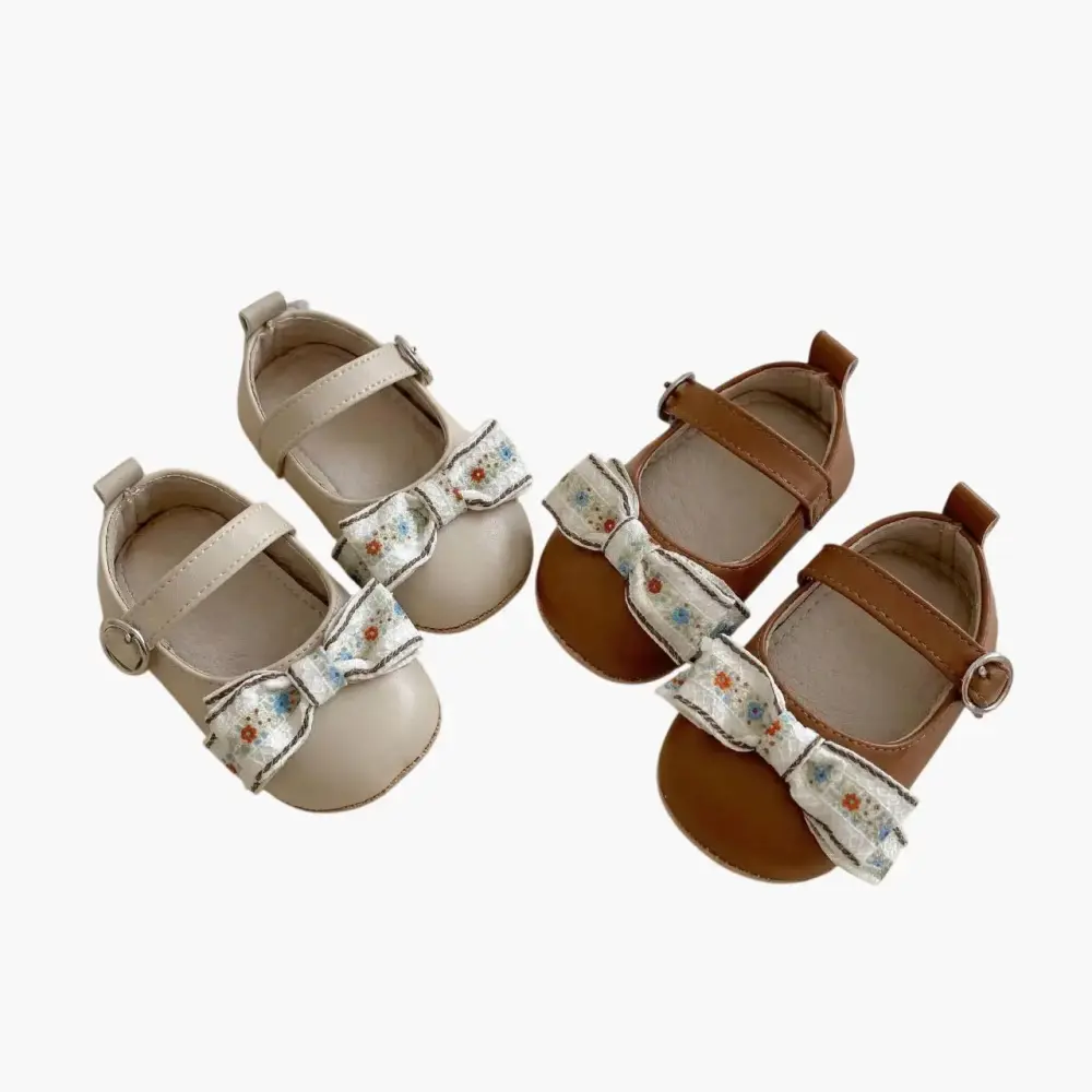 حذاء أطفال بناتي بفيونكة أنيقة | متعدد الالوان