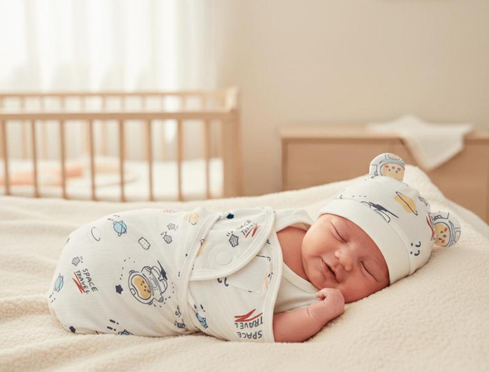 كوفلة أطفال مع قبعة رأس - عدة اشكال