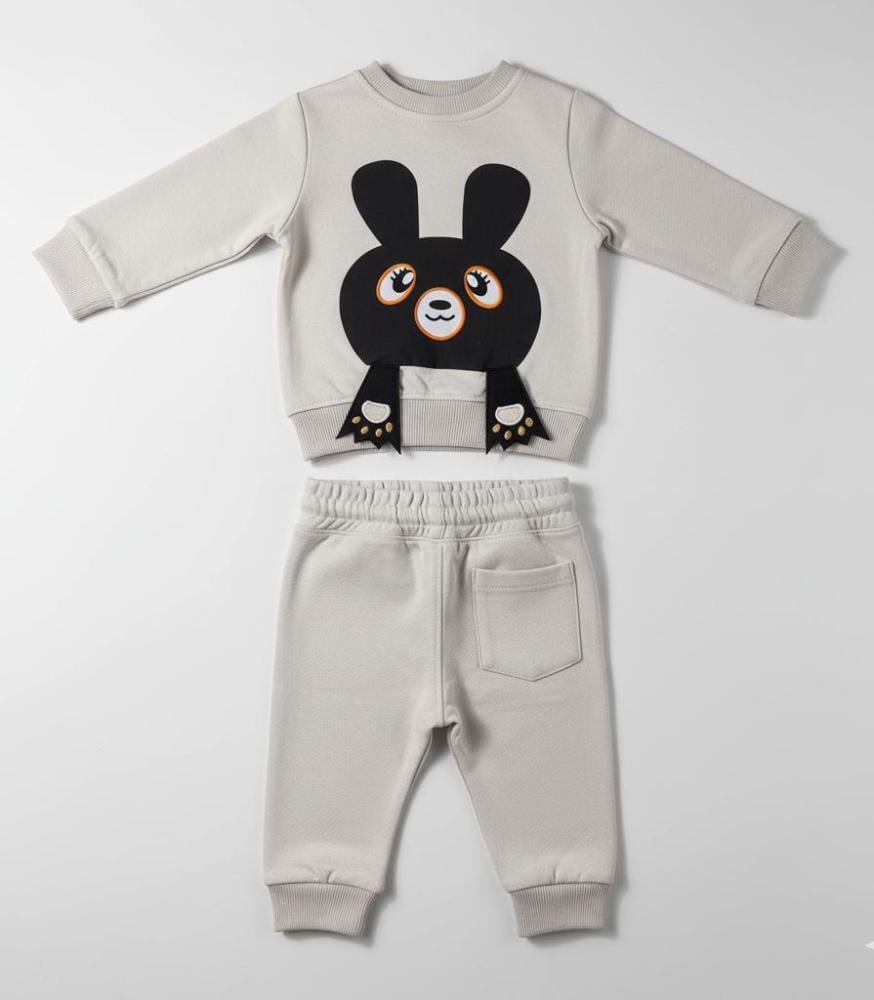 طقم أطفال قطعتين برسمة لطيفه - متعدد الالوان