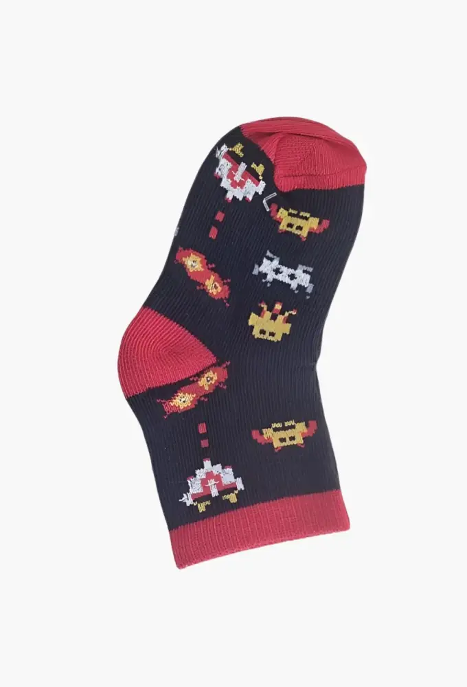 طقم جوارب أطفال (1–3 سنوات) برسومات ملونة  6 قطع