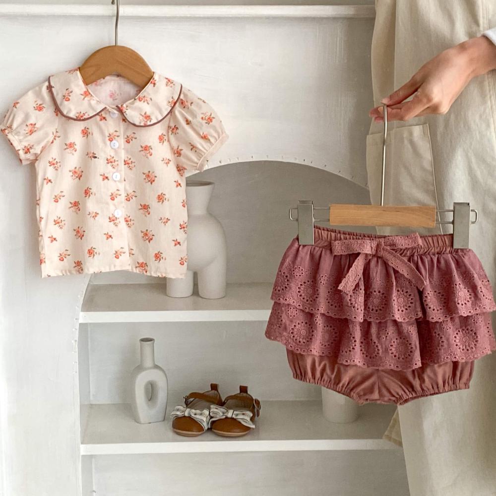 لبس اطفال قطعتين بناتي صيفي