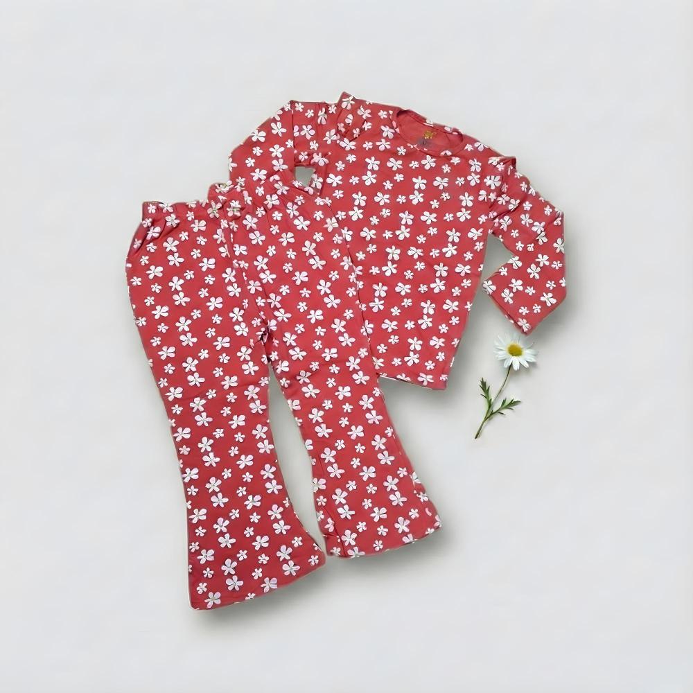 طقم أطفال بناتي عملي مناسب للبيت والخروج