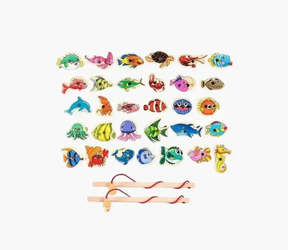 ألعاب صيد خشبية مغناطيسية للأطفال