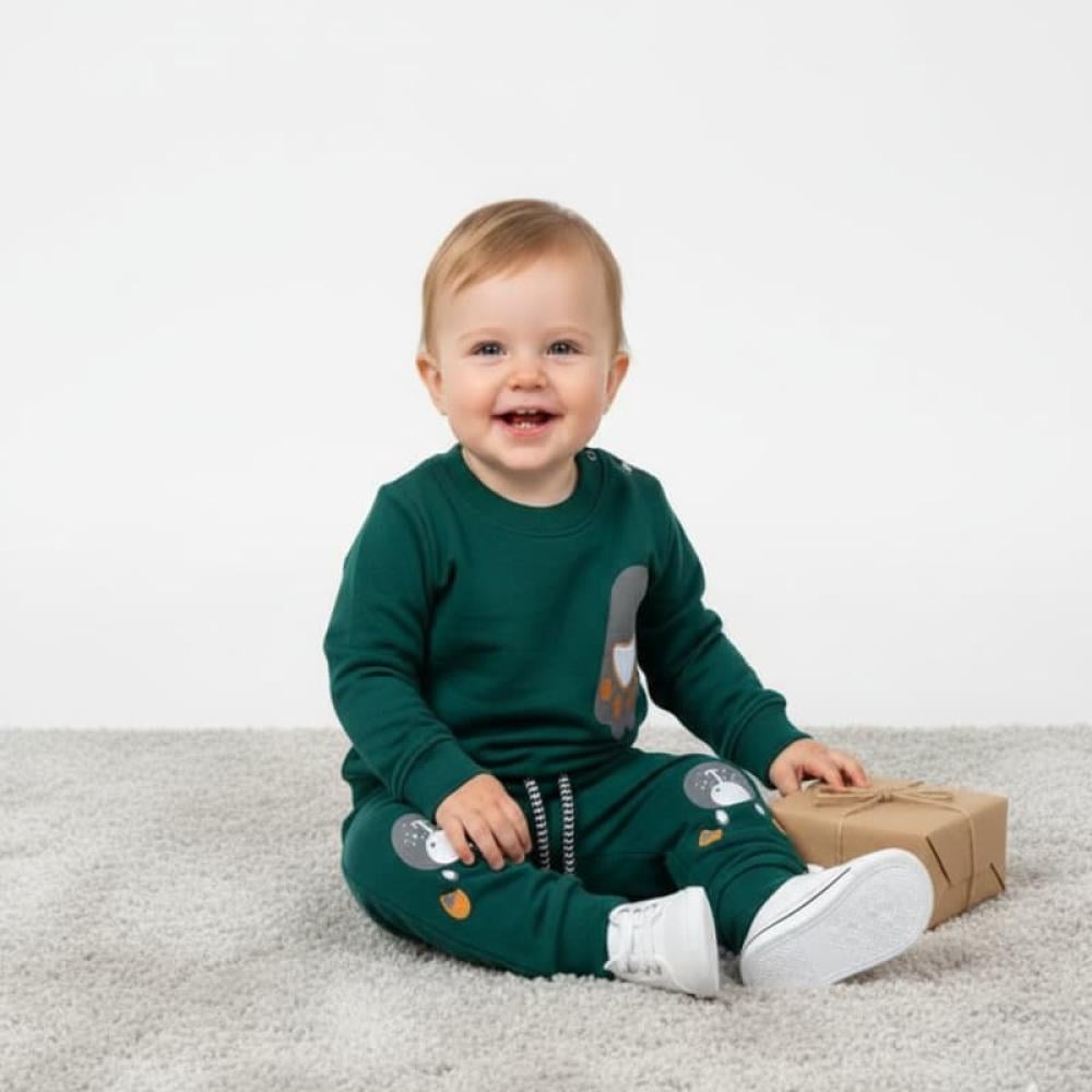 طقم أطفال قطعتين برسمة لطيفه - متعدد الالوان