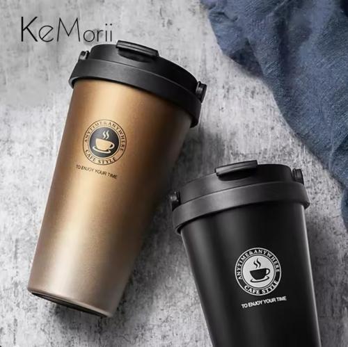 كوب قهوة للسفر معزول مزدوج الجدار مانعة للتسرب حجم...