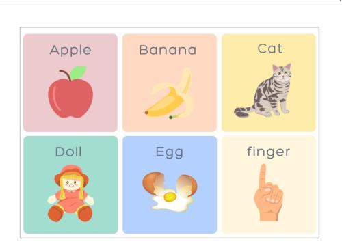 بطاقات تعليمية حروف اللغة الإنجليزية حجم صغير
