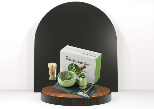 مجموعة أدوات الماتشا الأحترافية , أخضر | Matcha Te...