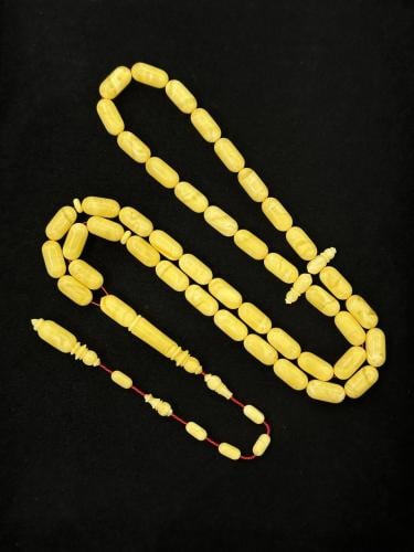 سبحة كهرمان حجر واحد